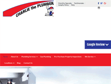 Tablet Screenshot of charlietheplumber.com.au